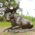 Large Outdoor Garden metal craft bronze moose statue